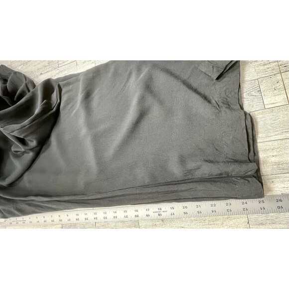 Abercrombie & Fitch Womens Pants Black L Pull On Wide Leg Lagenlook Minimalist - Picture 7 of 8